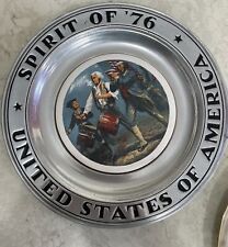 Pewter decorative plates for sale  Paterson