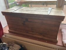 Wooden chest trunk for sale  BRIDPORT