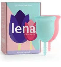 Copa menstrual Lena paquete de 2 púrpura y turquesa pequeña grande envío gratuito  segunda mano  Embacar hacia Argentina