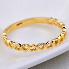 Vintage Heart Love Ring Filigree Womens Jewelry Rings Band Rings Gold/Silver segunda mano  Embacar hacia Mexico