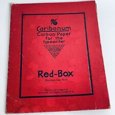 Vintage caribonum red for sale  LONDON