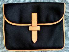 Dooney & Bourke iPad Tablet Padded Case Holder Dark Brown w/ Tan Leather Trim, used for sale  Shipping to South Africa