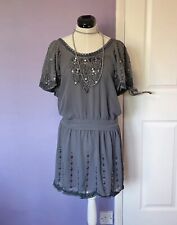 Grey sequin beaded for sale  HORSHAM