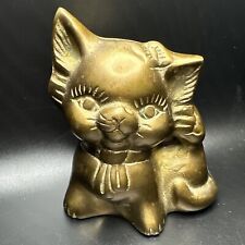 Vintage brass kitty for sale  Coal City