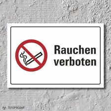 Verbotsschild rauchen verboten gebraucht kaufen  Bad Driburg