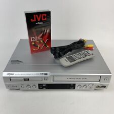 Combo reproductor grabadora de DVD/VCR Sanyo DVW-6100 cables remotos y casete VHS probado segunda mano  Embacar hacia Argentina