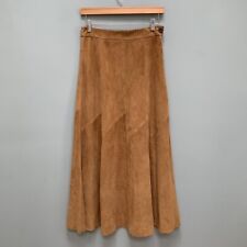 Falda ZARA Genuina Gamuza Flare Midi/Maxi Whisky Color M segunda mano  Embacar hacia Mexico