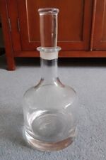 Vintage Lead Crystal Decanter With Stopper Plain Design H. 26 cm x 12 cm for sale  Shipping to South Africa