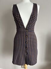 Checkered button pinafore for sale  CHELMSFORD