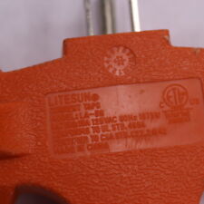 Salida adaptadores de grifo de pared Litesun de alta resistencia 3 vías T naranja 15A 125V LA-59 segunda mano  Embacar hacia Argentina