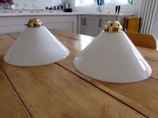 Pair white glass for sale  BRISTOL