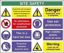 Site safety sign for sale  Shipping to Ireland