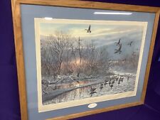 VERY RARE HERB BOOTH DRIFTWOOD BLIND PAINTING FOR DUCKS UNLIMITED.  1164/4300. for sale  Yakima