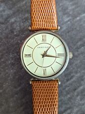 Anne Klein AK/2114 relógio de quartzo feminino 34 mm redondo tom dourado pulseiras de couro marrom comprar usado  Enviando para Brazil