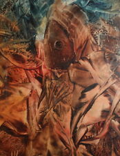 1993 Abstract Encaustic figural painting signed for sale  Shipping to Canada
