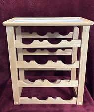 Wine Rack Light Wood. Holds 24 Bottles. Has Removable Table Top. Great Condition for sale  Shipping to South Africa