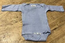 Picaflor Baby 3 Mes Boutique 100% Rayón Tejido Bebé Jumper Camisa Azul Desgastada Body, usado segunda mano  Embacar hacia Argentina