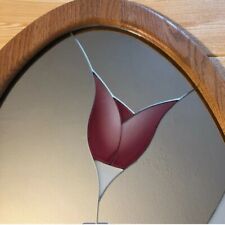 oval mirror oak frame for sale  Denver