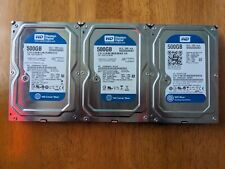 Used, Lot of 3 - Western Digital 500GB Internal,7200 RPM,3.5inch Hard Drives for sale  Shipping to South Africa