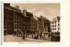 Poland Warszawa - Rynek około II wojny światowej Niemcy okupacja publikowana sepia postcard na sprzedaż  Wysyłka do Poland