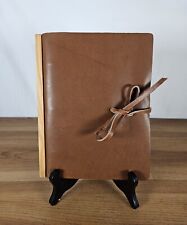 Leather Journal - Diary - 3 Ring Refillable - Tie Closure, used for sale  Shipping to South Africa