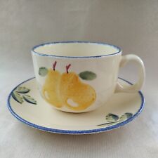 Used, Poole Pottery Studio Design Dorset Fruit Pear Breakfast Cup And Saucer  for sale  BOURNEMOUTH