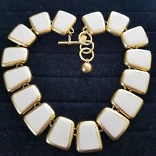 cream enamel white necklace for sale  Holly Springs