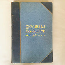 Usado, Antique 1928 Chambers Of Commerce Atlas. Early Edition Rare Geography Book segunda mano  Embacar hacia Argentina