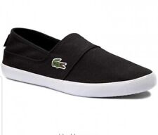LACOSTE Marice Slip On Black Trainers Mens UK 9 Summer Holidays Casual for sale  Shipping to South Africa