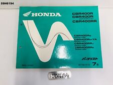 HONDA CBR 400 R CBR 400 RR NC23 ALL YEAR PARTS CATALOG GENUINE LOT59 59H6194 for sale  Shipping to Canada