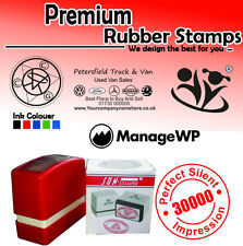 Personalised rubber stamp for sale  ILFORD