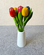 Wooden tulips vase for sale  Shipping to Ireland