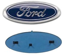 Emblema ovalado azul cromado de 9 pulgadas para Ford 2005-2014 F150 parrilla delantera/portón trasero segunda mano  Embacar hacia Mexico