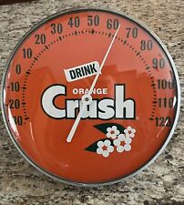 Original Vintage Drink Orange Crush Dial Thermometer for sale  Shipping to South Africa