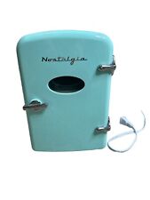 Frigidaire Turquoise Portable Retro 6 Can Mini Personal Beverage Refrigerator for sale  Shipping to South Africa