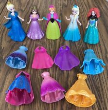 Lote de 5 muñecas Disney Princess Magiclip con clip mágico con vestidos y capas adicionales, usado segunda mano  Embacar hacia Argentina