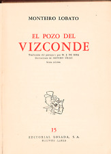 Monteiro Lobato capa dura livro EL POZO DEL VIZCONDE 1958 editorial Losada RARO comprar usado  Enviando para Brazil