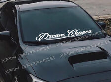 Pegatina Dream Chaser vinilo carreras JDM deriva euro parabrisas ventana bandera segunda mano  Embacar hacia Mexico