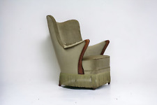 Usado, 1960, diseño escandinavo, sillón en estado original, terciopelo para muebles. segunda mano  Embacar hacia Argentina