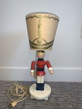 Lámpara de guardería Toy Soldier decoración de habitación para niños madera vintage con pantalla ¡Funciona! segunda mano  Embacar hacia Argentina