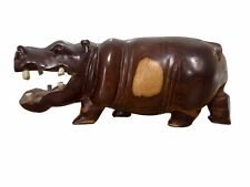 wooden hippo for sale  LONDON