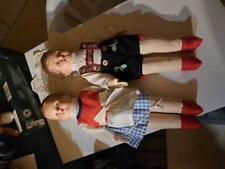 par de muñecas alemanas antiguas de colección, October Fest, niño, niña segunda mano  Embacar hacia Argentina