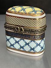French Porcelain Art pill box / trinket box - vintage / antique  for sale  LONDON