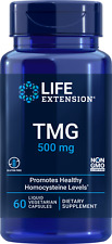Usado, Life Extension TMG 500mg 60 cápsulas vegetarianas líquidas, níveis de homocisteína comprar usado  Enviando para Brazil