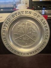 Pewter plate united for sale  Wappingers Falls