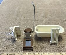 vintage dollhouse bathroom set accessories Miniatures for sale  Shipping to South Africa