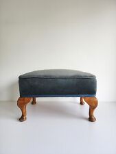 Blue green footstool for sale  LONDON