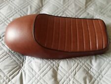 Cafe Racer Seat Brown Stitched Ideal Project Bought Never Used RRP £100. for sale  Shipping to South Africa