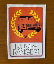 Triumph range 1974 for sale  BRIGG
