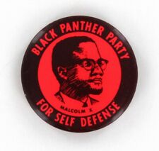 Original Malcolm X 1967 Black Pantera Fiesta Botón Derechos Civiles Movimientos P1726 segunda mano  Embacar hacia Argentina